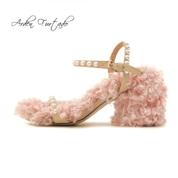 arden furtado 2021 summer high heels 6cm square bucke strap wool fur fashion sandals genuine leather pink shoes small size, Black
arden furtado 2021 summer high heels 6cm square bucke strap wool fur fashion sandals genuine leather pink shoes small size, Black