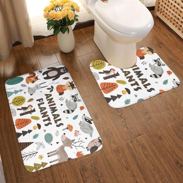 forest animals in scandinavian style bathroom antiskid padtwo piece floor mat set bath mats
forest animals in scandinavian style bathroom antiskid padtwo piece floor mat set bath mats