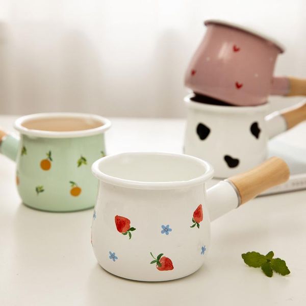 pans 500ml mini enamel coffee milk pot with wooden handle saucepan cookware for baby breakfast oatmeal cooking gas stove induction
pans 500ml mini enamel coffee milk pot with wooden handle saucepan cookware for baby breakfast oatmeal cooking gas stove induction