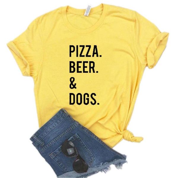 women's t-shirt pizza beer and dogs print women tshirt cotton funny t shirt gift for lady yong girl street tee 6 colors p818, White
women's t-shirt pizza beer and dogs print women tshirt cotton funny t shirt gift for lady yong girl street tee 6 colors p818, White