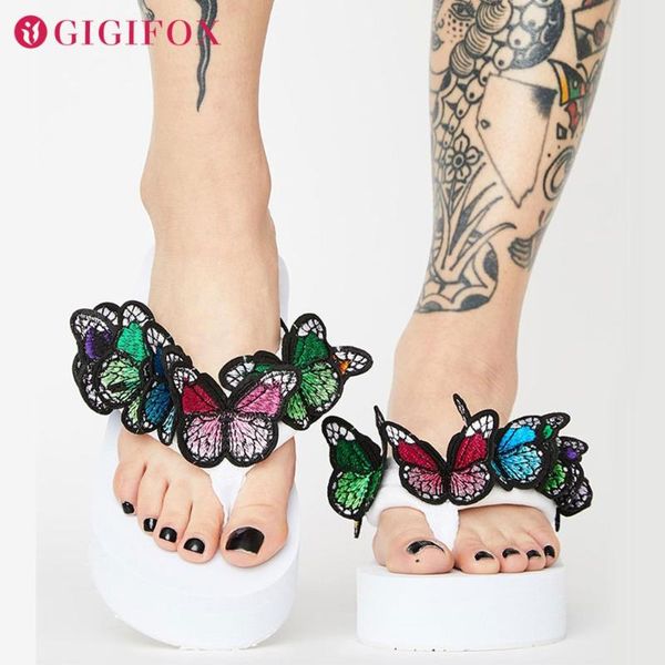 sweet colorful butterfly gothic style trend white outdoor flip&flops shoes summer platform slippers women big size 42, Black
sweet colorful butterfly gothic style trend white outdoor flip&flops shoes summer platform slippers women big size 42, Black