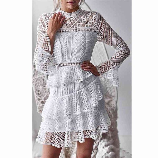 summer women lace party dress long sleeve cake white tunic beach 210513, Black;gray
summer women lace party dress long sleeve cake white tunic beach 210513, Black;gray