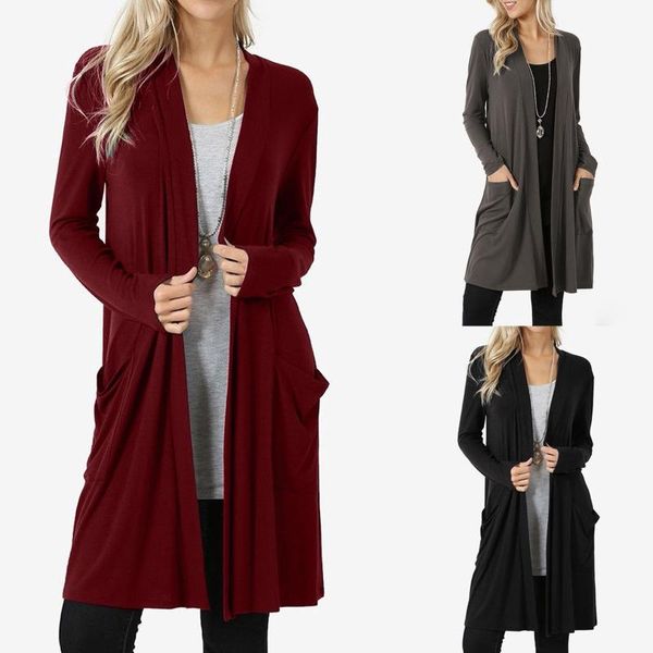 women's knits & tees autumn fashion women long sleeve solid cardigan casual coat blouse female sweater ladies outerwear casaco feminino, White
women's knits & tees autumn fashion women long sleeve solid cardigan casual coat blouse female sweater ladies outerwear casaco feminino, White