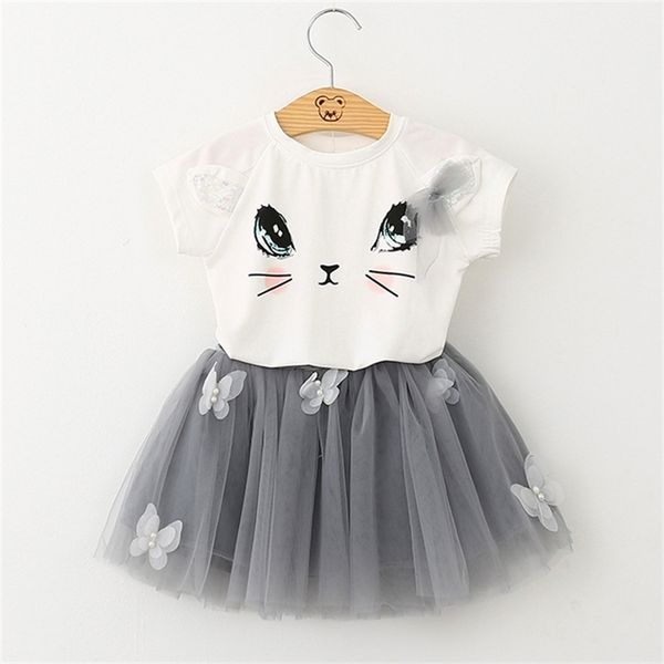 summer girls' clothing sets korean cartoon short-sleeved t-shirt+net yarn skirt 2pcs baby kids clothes set children 210625, White
summer girls' clothing sets korean cartoon short-sleeved t-shirt+net yarn skirt 2pcs baby kids clothes set children 210625, White