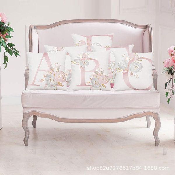 cushion/decorative pillow pink flower letter sofa linen cover 18x18in /45x45cm cushion living room office seat short plush throw pillowcase
cushion/decorative pillow pink flower letter sofa linen cover 18x18in /45x45cm cushion living room office seat short plush throw pillowcase