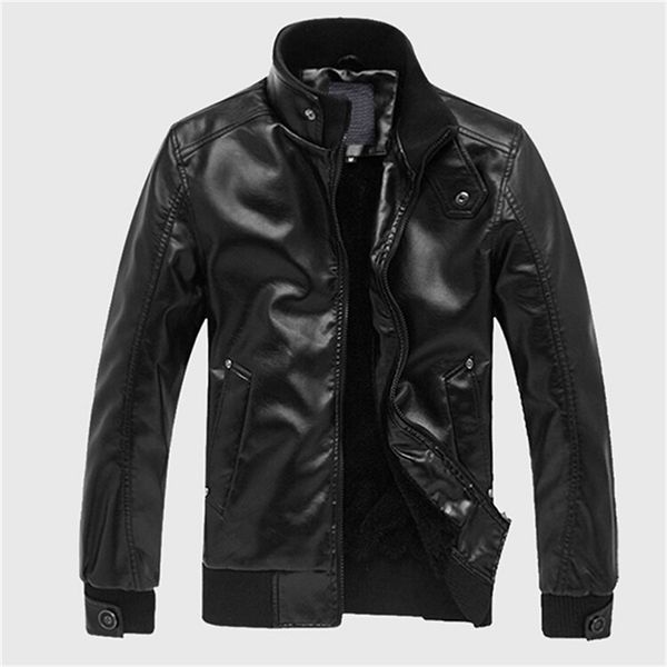 men's leather jackets men stand collar coats mens motorcycle leather jacket casual slim brand clothing 211110, Black
men's leather jackets men stand collar coats mens motorcycle leather jacket casual slim brand clothing 211110, Black