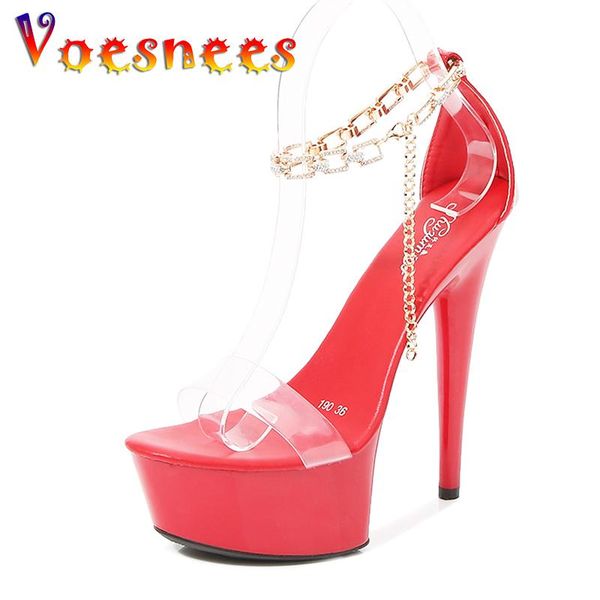 voesnees women shoes rubber sole 15cm one word sandals thin heel waterproof platform high heels female club, Black
voesnees women shoes rubber sole 15cm one word sandals thin heel waterproof platform high heels female club, Black