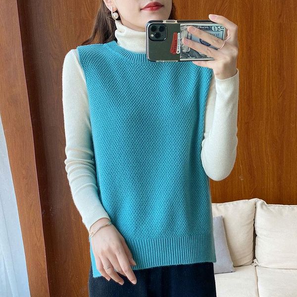 women's sweaters cashmere sweater ladies waistcoat 100% wool vest sleeveless knitted solid color warm loose pullover large size, White;black
women's sweaters cashmere sweater ladies waistcoat 100% wool vest sleeveless knitted solid color warm loose pullover large size, White;black