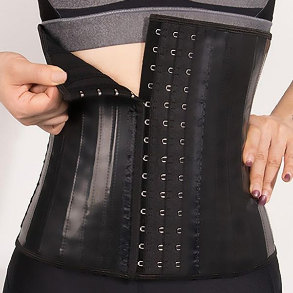 women's shapers latex waist trainer corset belly slim belt body shaper modeling strap 25 steel boned cincher fajas modeladoras bodysuit, Black;white
women's shapers latex waist trainer corset belly slim belt body shaper modeling strap 25 steel boned cincher fajas modeladoras bodysuit, Black;white