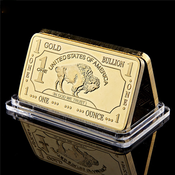 souvenir bars american replica golden buffalo bar usa 1 troy ounce gold plated collectible commemorative coin
souvenir bars american replica golden buffalo bar usa 1 troy ounce gold plated collectible commemorative coin