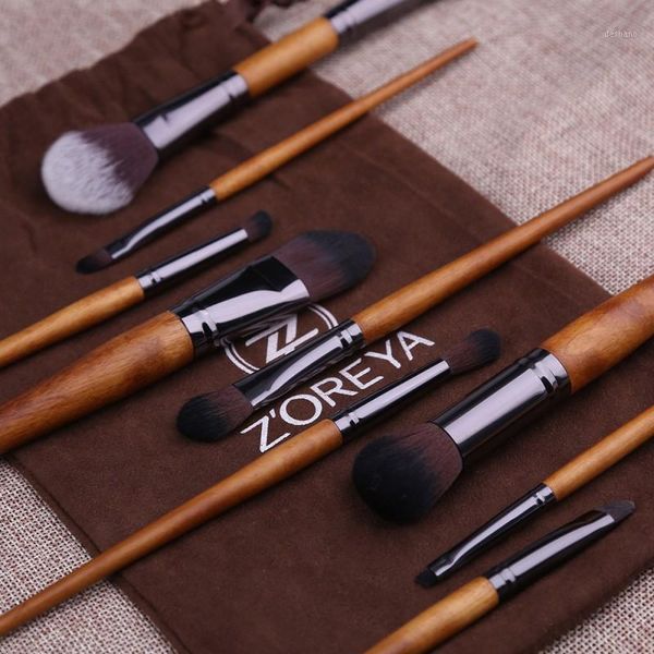 pcs imitation walnut brushes set concealer eyebrow portable brush foundation powder blush cosmetics tools1
pcs imitation walnut brushes set concealer eyebrow portable brush foundation powder blush cosmetics tools1