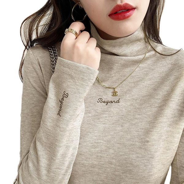 women's t-shirt spring autumn long sleeve slim t-shirts for female choker base shirts letter print skinny tees cotton f044, White
women's t-shirt spring autumn long sleeve slim t-shirts for female choker base shirts letter print skinny tees cotton f044, White
