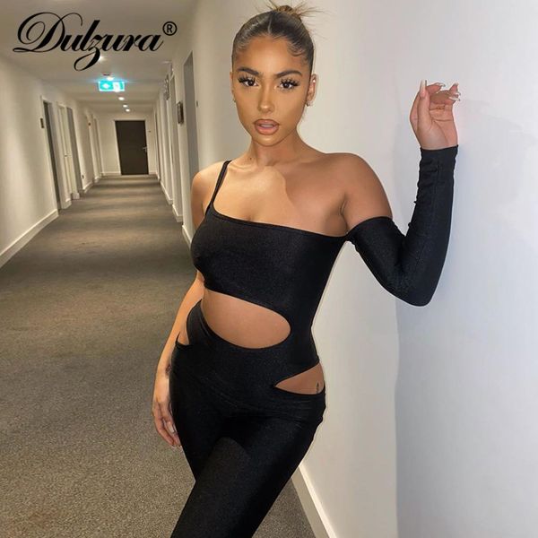 dulzura hollow out women jumpsuit one shoulder off shoulder elegant bodycon streetwear 2021 summer clothes outfit club body, Black;white
dulzura hollow out women jumpsuit one shoulder off shoulder elegant bodycon streetwear 2021 summer clothes outfit club body, Black;white
