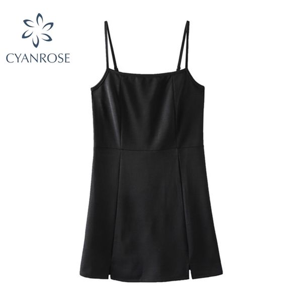 black spaghetti strap crop dress women spliced design party club bar mini dresses egirl fashion streetwear midi vestidos 210430, Black;gray
black spaghetti strap crop dress women spliced design party club bar mini dresses egirl fashion streetwear midi vestidos 210430, Black;gray