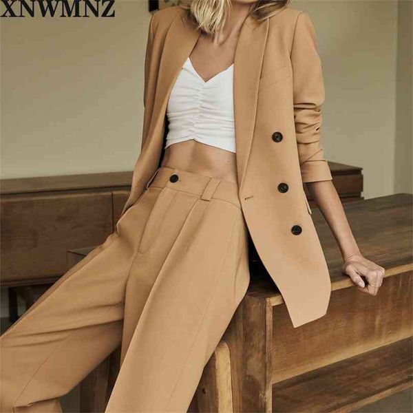 women fashion double breasted solid blazer coat vintage long sleeve pockets female outerwear chic 210520, White;black
women fashion double breasted solid blazer coat vintage long sleeve pockets female outerwear chic 210520, White;black