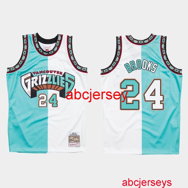 stitched dillon brooks #24 1998-99 split white teal jersey any name number, Black
stitched dillon brooks #24 1998-99 split white teal jersey any name number, Black