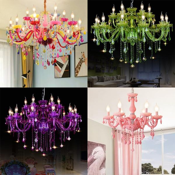 colorful crystal chandelier pink, green, purple, red, blue living room bedroom dining girl children's chandeliers
colorful crystal chandelier pink, green, purple, red, blue living room bedroom dining girl children's chandeliers