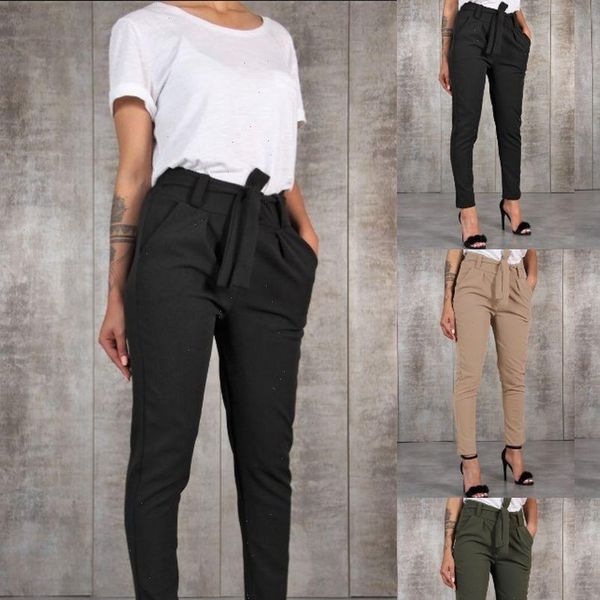 plus size womens pants fashionable and versatile waistband casual bottoms belt trousers women, Black;white
plus size womens pants fashionable and versatile waistband casual bottoms belt trousers women, Black;white