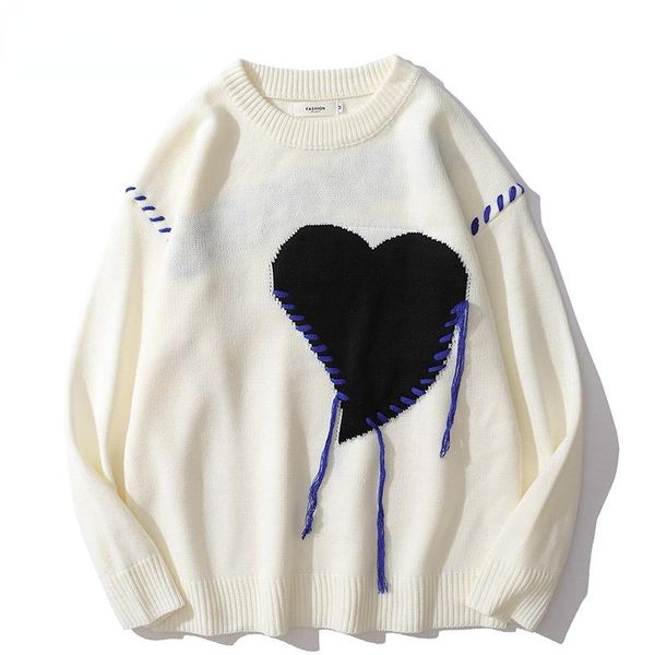 men's sweaters harajuku love pattern knitted ugly sweater men letter punk rock black red gothic vintage grandpa women cute pullover, White;black
men's sweaters harajuku love pattern knitted ugly sweater men letter punk rock black red gothic vintage grandpa women cute pullover, White;black