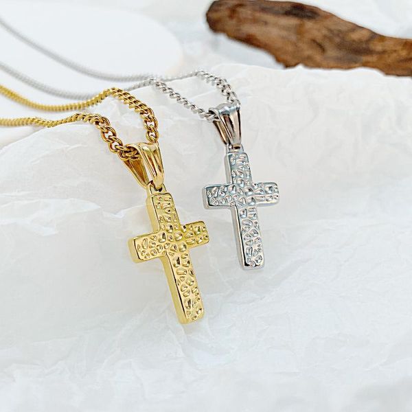 pendant necklaces simple irregular cross men's christian catholicism stainless steel necklace for men him jewelry gift, Silver
pendant necklaces simple irregular cross men's christian catholicism stainless steel necklace for men him jewelry gift, Silver