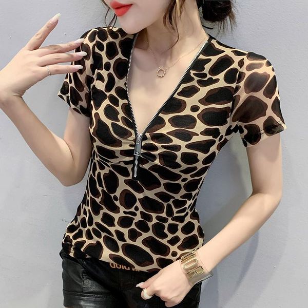 fashion zipper v-neck mesh woman short sleeve womens t-shirts slim-fit tees print female t shirt camisetas de mujer women's t-shir, White
fashion zipper v-neck mesh woman short sleeve womens t-shirts slim-fit tees print female t shirt camisetas de mujer women's t-shir, White