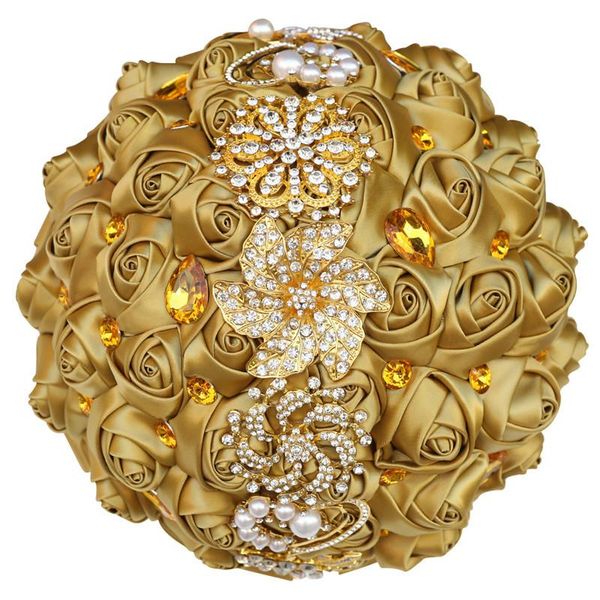 decorative flowers & wreaths 2021 light gold series bride and bridesmaid rhinestone bouquets wedding accessories artificial satin b08 
decorative flowers & wreaths 2021 light gold series bride and bridesmaid rhinestone bouquets wedding accessories artificial satin b08