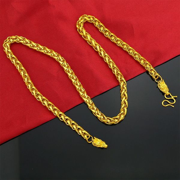 7mm thick men necklace byzantine chain classic fashion solid 18k yellow gold filled men's jewelry 60cm long hip hop style, Silver
7mm thick men necklace byzantine chain classic fashion solid 18k yellow gold filled men's jewelry 60cm long hip hop style, Silver