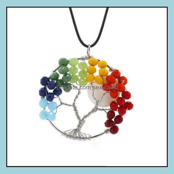 necklaces & pendants tree of life pendant amethyst rose crystal necklace gemstone chakra jewelry birthday gift for her drop delivery 2021 8c, Silver 
necklaces & pendants tree of life pendant amethyst rose crystal necklace gemstone chakra jewelry birthday gift for her drop delivery 2021 8c, Silver