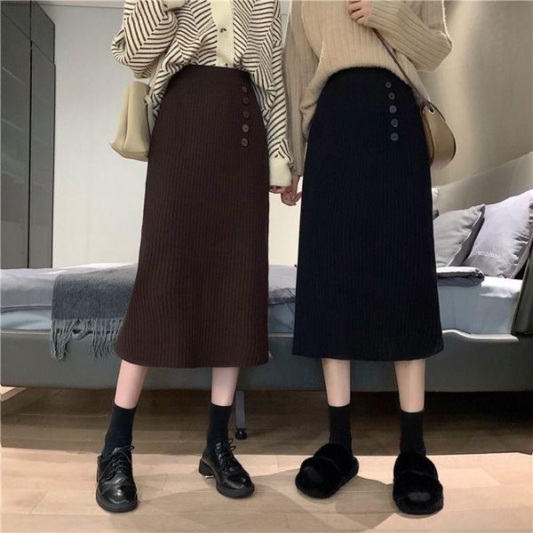 skirts knitted autumn and winter women's high waist a- line skirt woman faldas jupe, Black
skirts knitted autumn and winter women's high waist a- line skirt woman faldas jupe, Black