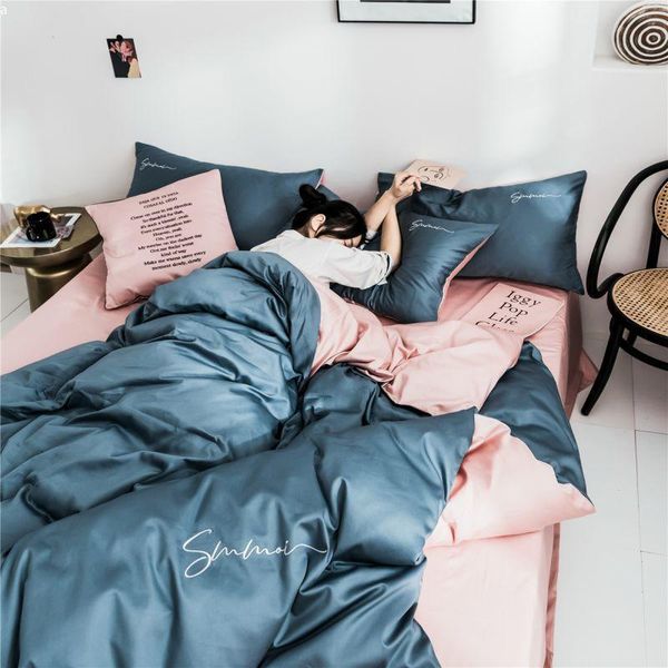 bedding sets letter embroidery silky set soft egyptian cotton satin duvet cover luxury solid color bed with fitted sheet
bedding sets letter embroidery silky set soft egyptian cotton satin duvet cover luxury solid color bed with fitted sheet
