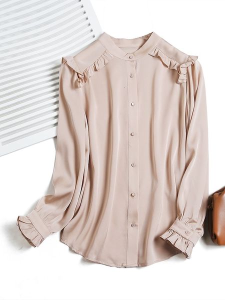 blouses lotus heavy shirt women's long sleeve loose high-end temperament fashion pure mulberry silk spring, White
blouses lotus heavy shirt women's long sleeve loose high-end temperament fashion pure mulberry silk spring, White