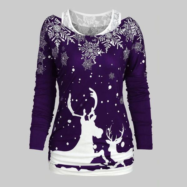 womail purple women s blouses lace plus size skew neck christmas printed shirts long sleeve pullover l-5xl women's, White
womail purple women s blouses lace plus size skew neck christmas printed shirts long sleeve pullover l-5xl women's, White