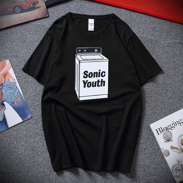 men's t-shirts sonic youth 'washing machine' & official summer fashion hip hop t shirt cotton short sleeve tee, White;black
men's t-shirts sonic youth 'washing machine' & official summer fashion hip hop t shirt cotton short sleeve tee, White;black