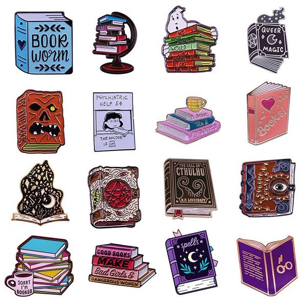 pins, brooches creativity books hard enamel pins collect funny metal cartoon brooch backpack collar lapel badges men women fashion jewelry g, Gray
pins, brooches creativity books hard enamel pins collect funny metal cartoon brooch backpack collar lapel badges men women fashion jewelry g, Gray