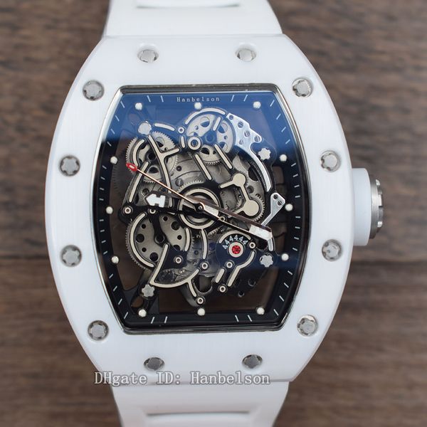 wholesale 055 ceramic montre de luxe mens watches wristwatches japan miyota automatic movement skeleton dial white rubber strap hanbelson, Slivery;brown
wholesale 055 ceramic montre de luxe mens watches wristwatches japan miyota automatic movement skeleton dial white rubber strap hanbelson, Slivery;brown