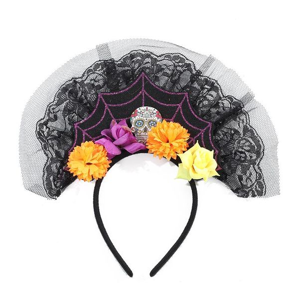 party hats european and american halloween lace mesh hair hoop holiday ball decoration supplies creative cos headband props
party hats european and american halloween lace mesh hair hoop holiday ball decoration supplies creative cos headband props