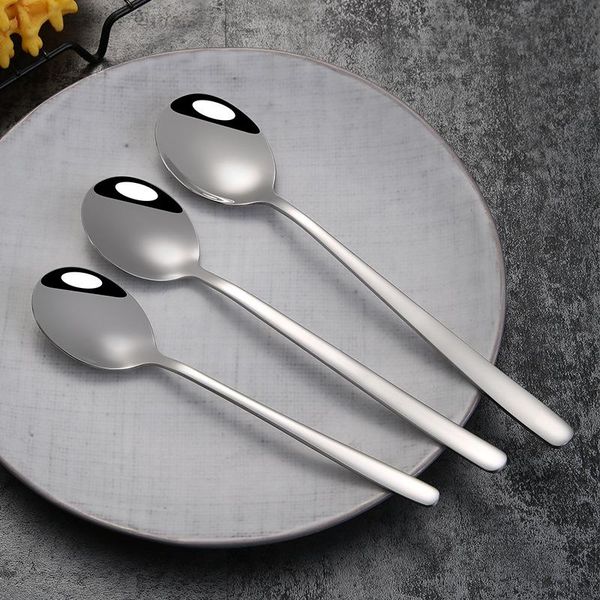 spoons 3pcs 304 stainless steel with long handle korean soup dinner rice/salad tableware
spoons 3pcs 304 stainless steel with long handle korean soup dinner rice/salad tableware