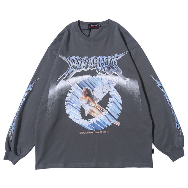 women long sleeve retro graphic tees angel shirt clothes oversized t shirt 2021 women clothing fashion spring streetwear, White
women long sleeve retro graphic tees angel shirt clothes oversized t shirt 2021 women clothing fashion spring streetwear, White