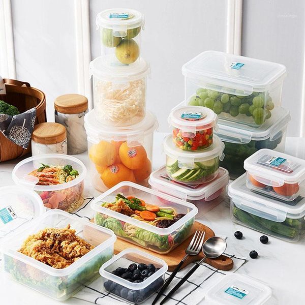 round rectangular fresh-keeping box containers kitchen organizer plastic transparent household items storage boxes bottles & jars
round rectangular fresh-keeping box containers kitchen organizer plastic transparent household items storage boxes bottles & jars