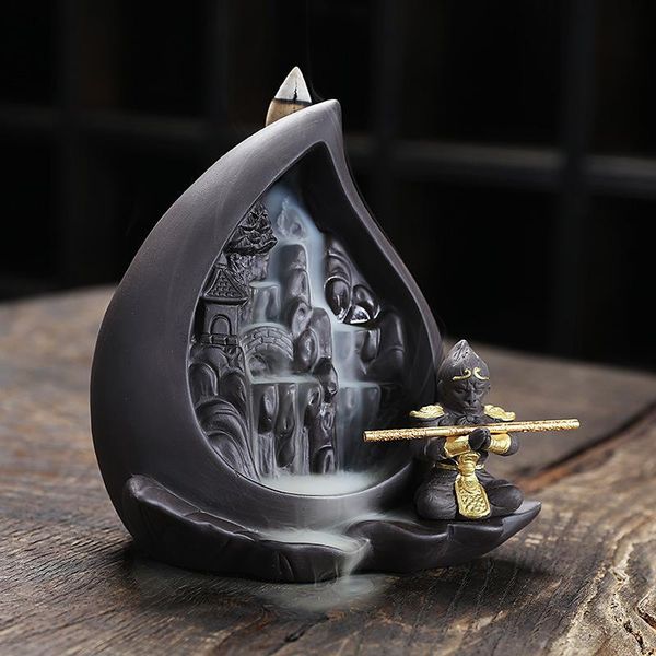 fragrance lamps 20pc ceramic monk backflow incense burner reflux aroma natural agarwood home decor smoke waterfall holder
fragrance lamps 20pc ceramic monk backflow incense burner reflux aroma natural agarwood home decor smoke waterfall holder