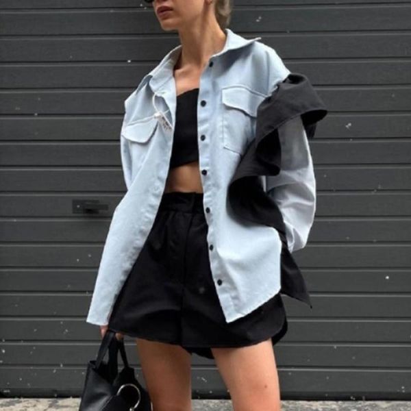women's jackets berry fashion casual turn down collar women elegant ruffles patchwork coats pockets long sleeve ladies, Black;brown
women's jackets berry fashion casual turn down collar women elegant ruffles patchwork coats pockets long sleeve ladies, Black;brown