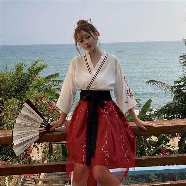 hanfu women traditional chinese clothing daily hanfu dress embroidered costumes han elements student set festival outfit 10392, Red
hanfu women traditional chinese clothing daily hanfu dress embroidered costumes han elements student set festival outfit 10392, Red