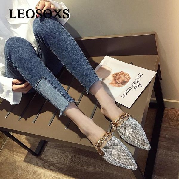 woman shoes women rhinestone closed toe slides outdoor flats brand elegant ladies chain slippers female zapatos de mujer, Black
woman shoes women rhinestone closed toe slides outdoor flats brand elegant ladies chain slippers female zapatos de mujer, Black