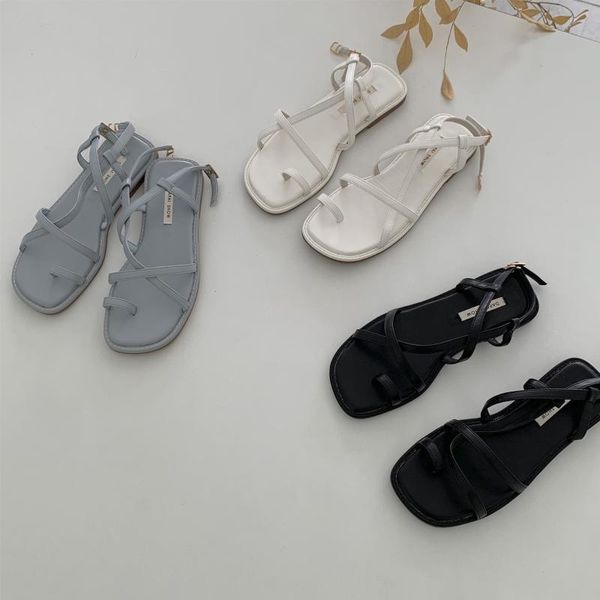 sandals low woman leather flip flops platform female shoe mid-calf strap square toe cross low-heeled corrective gladiator flat g, Black
sandals low woman leather flip flops platform female shoe mid-calf strap square toe cross low-heeled corrective gladiator flat g, Black