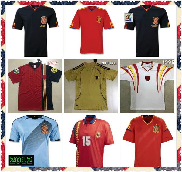 spain retro soccer jerseys 1996 2008 10 vintage classic a.iniesta torres raul jerseys xavi david villa camisa de futebol shirts long seelve, Black;yellow
spain retro soccer jerseys 1996 2008 10 vintage classic a.iniesta torres raul jerseys xavi david villa camisa de futebol shirts long seelve, Black;yellow