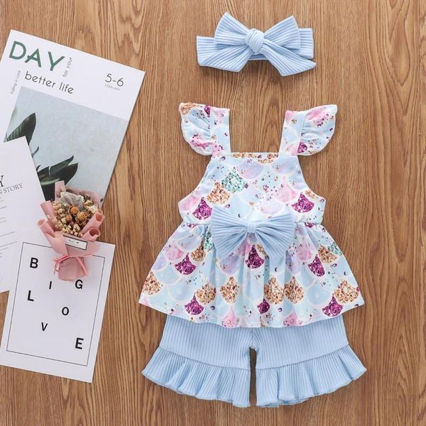 clothing sets three piece girl\u2021s clothes summer 2021 fresh printing skirt sleeveless bowknot and solid color shorts headband, White
clothing sets three piece girl\u2021s clothes summer 2021 fresh printing skirt sleeveless bowknot and solid color shorts headband, White