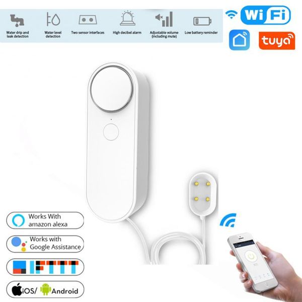 smart home control tuya wifi water leak sensor, detector, smartlife app notification alerts,water flood alarm security
smart home control tuya wifi water leak sensor, detector, smartlife app notification alerts,water flood alarm security