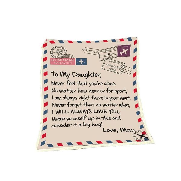 airmail wool blanket flannel letter pattern double plush wife son daughter positive love encouragement blankets
airmail wool blanket flannel letter pattern double plush wife son daughter positive love encouragement blankets