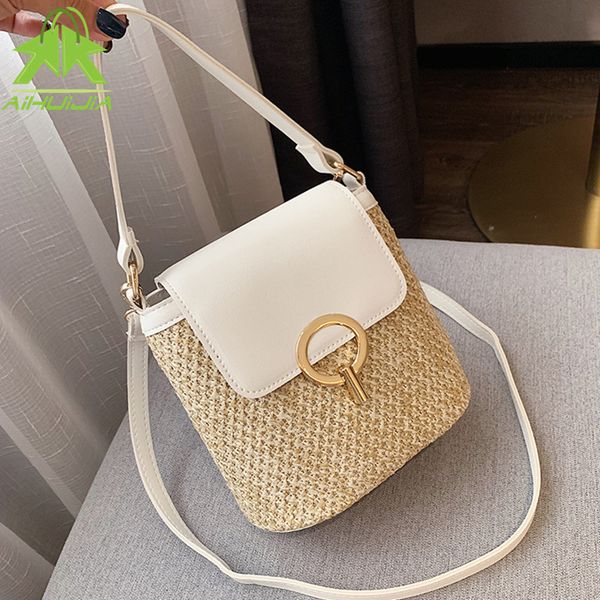 fashion straw shoulder messenger bags womens designer luxury woven bucket bag 2021 new summer beach straw bag female handbag
fashion straw shoulder messenger bags womens designer luxury woven bucket bag 2021 new summer beach straw bag female handbag