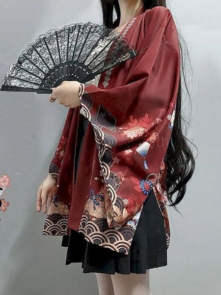 style meets inari god spring and wind feather weaver girl sweet all-match japanese jacket loose cardigan kimono women's blouses & shirt, White
style meets inari god spring and wind feather weaver girl sweet all-match japanese jacket loose cardigan kimono women's blouses & shirt, White